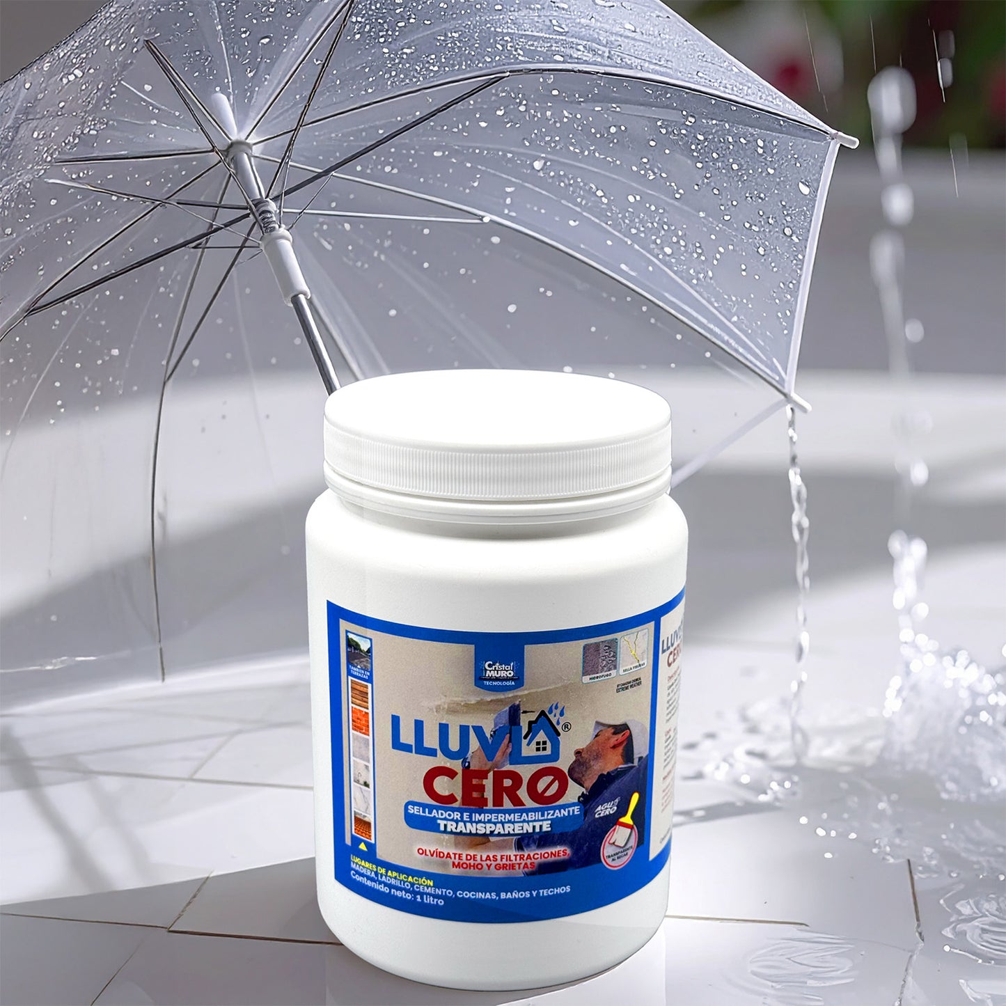 Impermeabilizante Lluvia Cero Transparente Pack 3.5 L