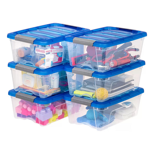 Set de Cajas IRIS con Seguro, 6 Pzas de Almacenaje Seguro