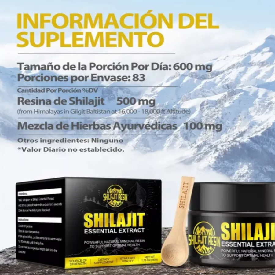 Shilajit Resina 50g Suplemento Natural Energizante