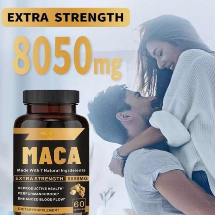 Maca Negra 8050 mg – 60 Cápsulas Suplemento Testosterona