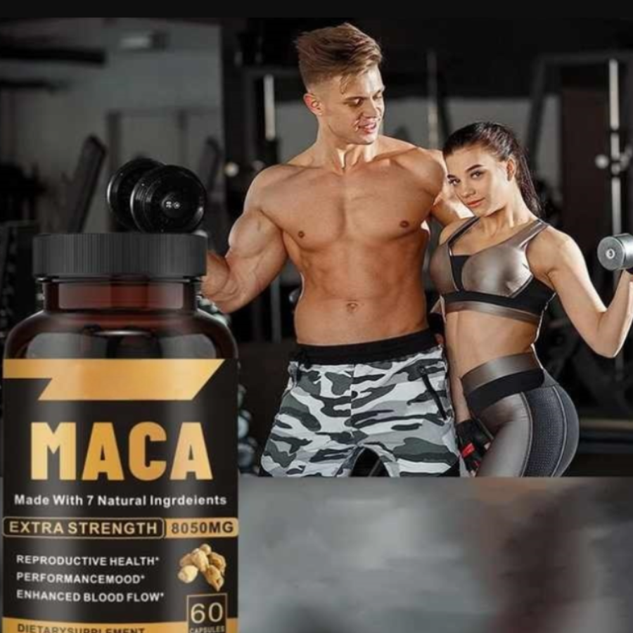 Maca Negra 8050 mg – 60 Cápsulas Suplemento Testosterona