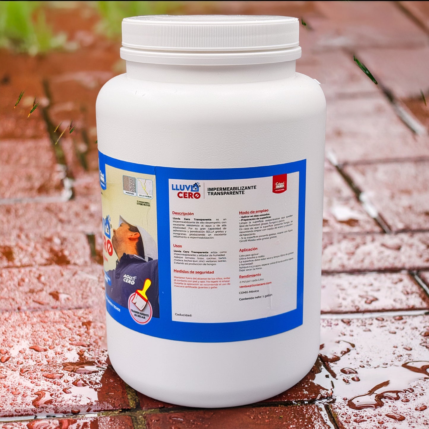 Impermeabilizante Lluvia Cero Transparente Pack 3.5 L