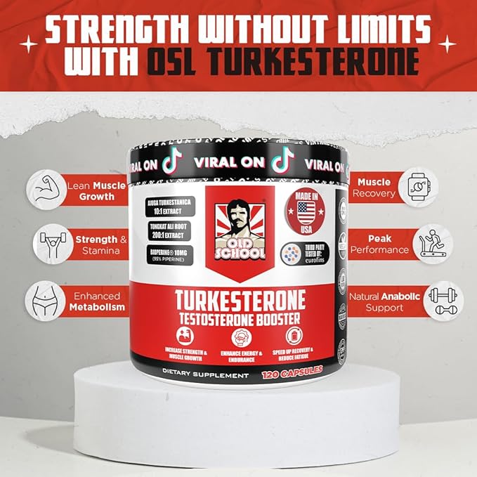 Turkesterone Suplemento Natural con Tongkat Ali 120 Cáps